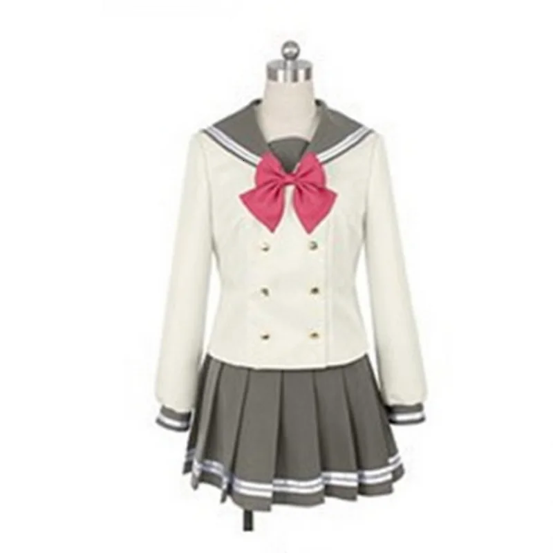 Женская японская аниме Униформа костюм Lovelive Sunshine Aqours Tsushima Yoshiko костюмы для