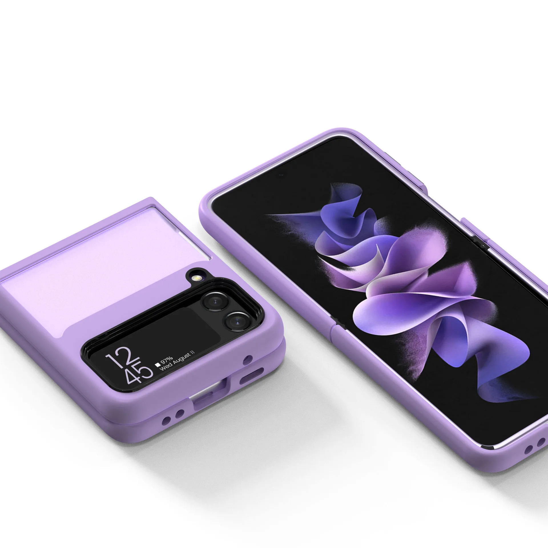 2021 Fashion Korea TPU+PC case for Samsung Galaxy Z Flip 3 Cover Anti-knock luxury Cases for Flip3