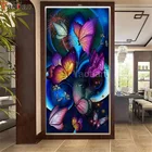 Бриллиантовая живопись узоры для вышивки Diy 5d, красочная бабочка, вышивка крестиком, 2021 Алмазная вышивка Стразы, новый домашний декор