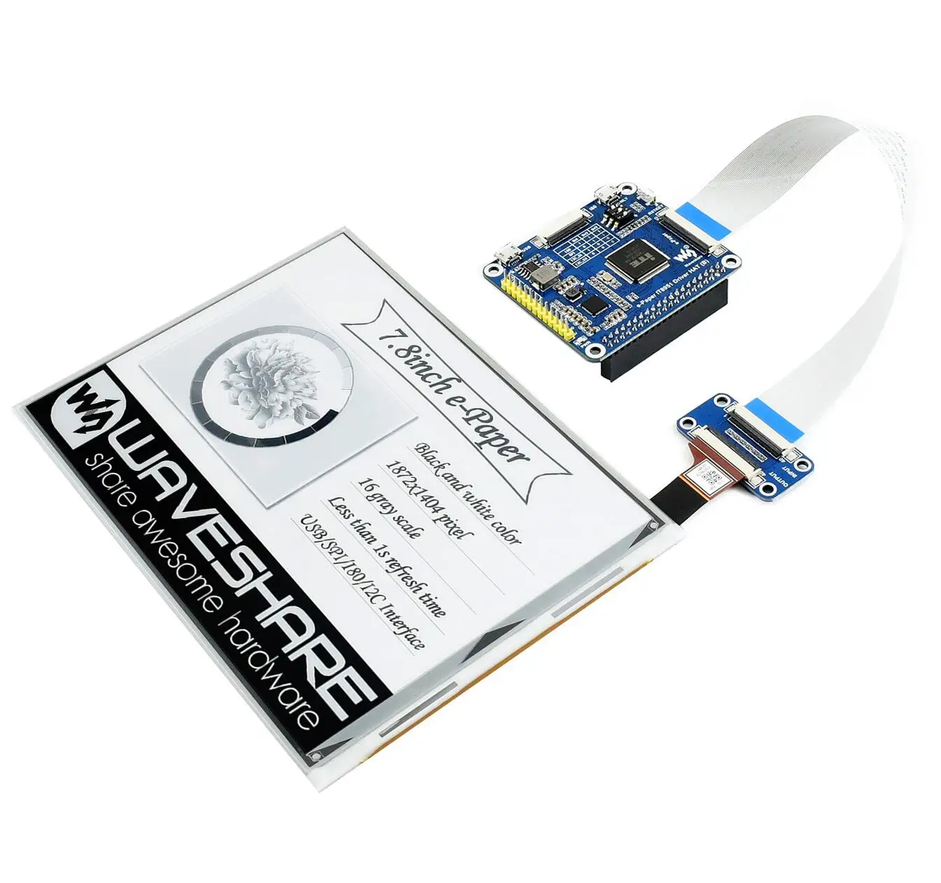 Verkaufen Waveshare 7,8 Zoll E-Ink-Display HUT 1872*1404 Auflösung Für Raspberry Pi Supermarkt Preis Tag