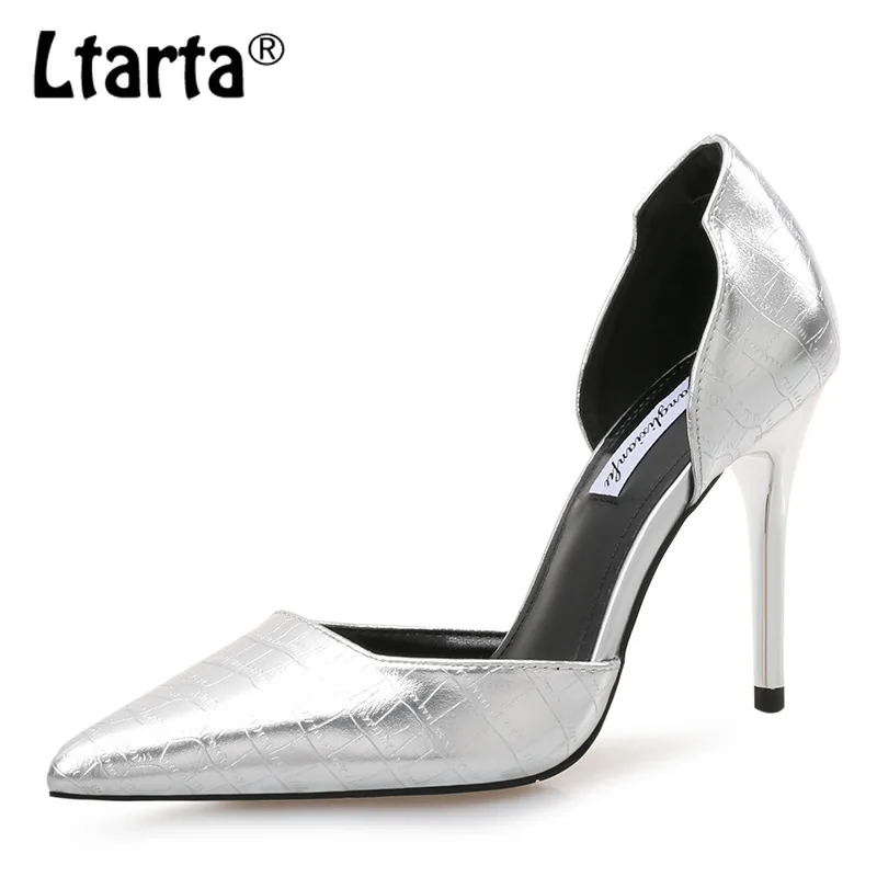 Сандалии LTARTA женские на высоком каблуке 9 см пикантные босоножки с острым носком