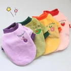 Теплая Флисовая одежда для домашних животных, милое пальто с принтом фруктов, рубашка для маленьких и средних собак и кошек, куртка, Тедди, французский бульдог, чихуахуа, зимняя одежда