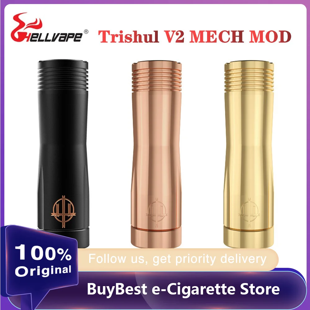 Оригинальный Hellvape Trishul V2 мех мод приведенный в действие 21700/20700/18650 Аккумуляторный