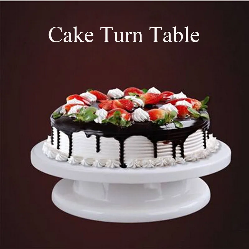 

Cake Plate Turntable Rotating Stand Round Pan Cake Decorating Table Pastry Mold Baking Tool Kitchen Gadgets