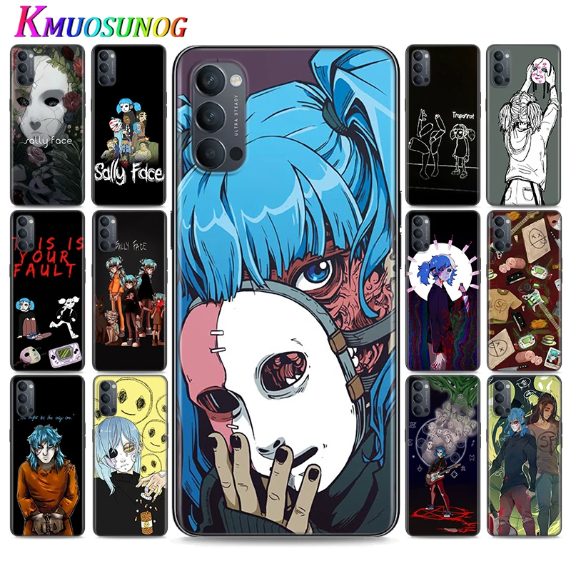 

Silicone Cover Sally Face Game for OPPO Reno 4 3 Pro 10X Zoom 2 Z F ACE X2 Pro 5G A5 A9 2020 Phone Case