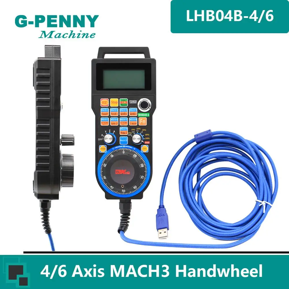 Бесплатная доставка! 4 оси ЧПУ USB пульт дистанционного управления маховик MPG