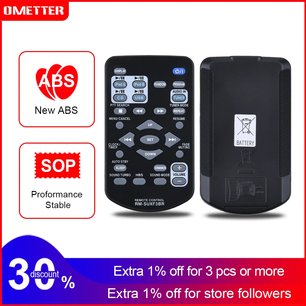 

Remote control use for JVC RM-SUXF3BR Audio System Cd Player RM-SUXF3BR Controller remote control teleconmando fernbedienung