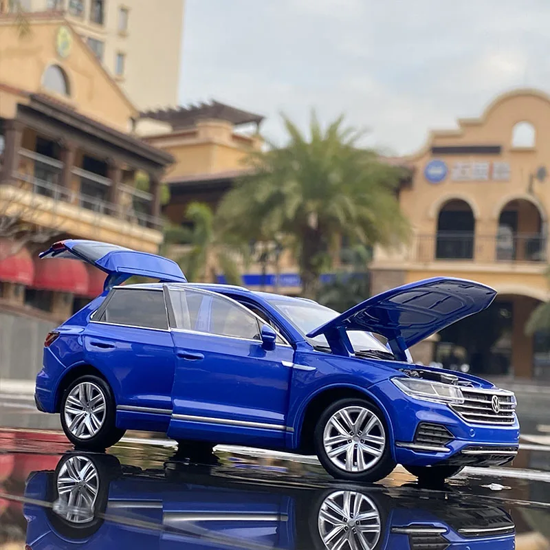 1:32 внедорожник Touareg легкосплавный автомобиль задний звук и светильник