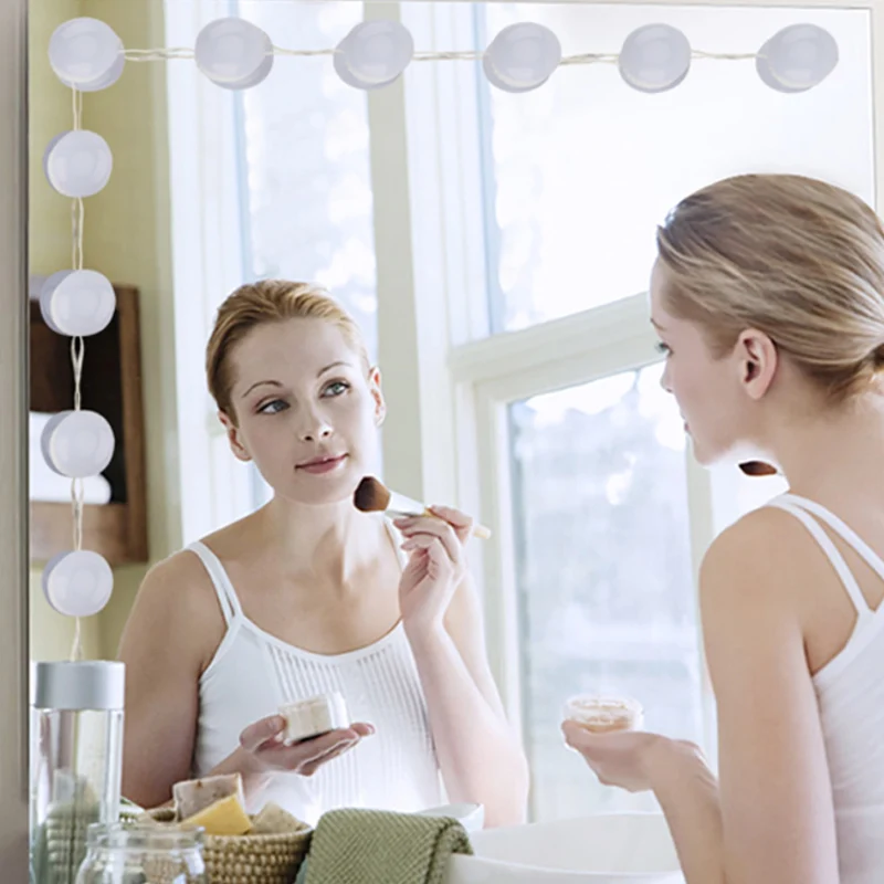 

Makeup Vanity Mirror 5V USB Bulb Makeup Vanity Lamp Kit of 14 Bulbs Bedroom Bathroom Cosmetic White Lights