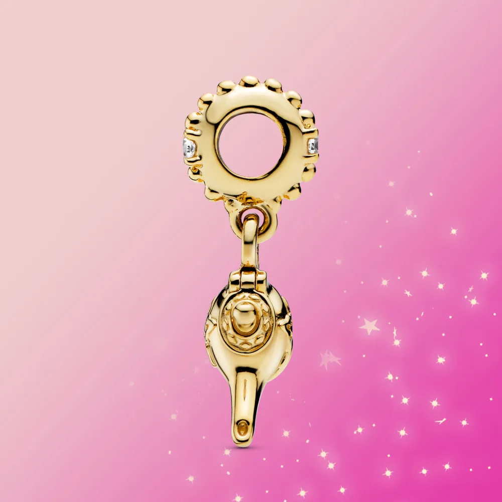 Бусина из серебра 925 пробы Волшебная Лампа Аладдина подвеска золотых бусин