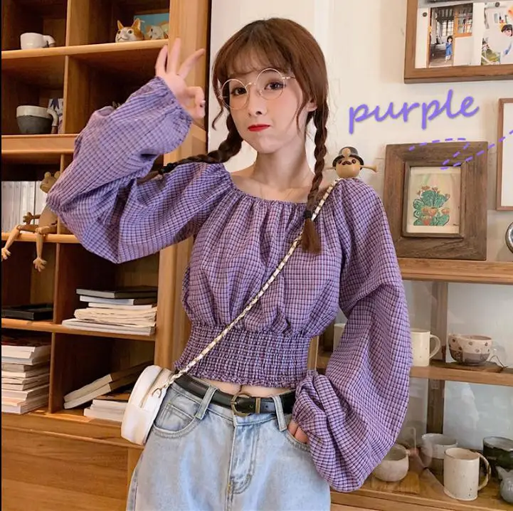 Осень 2020 Новое поступление Сексуальная рубашка без бретелек вырез лодочкой