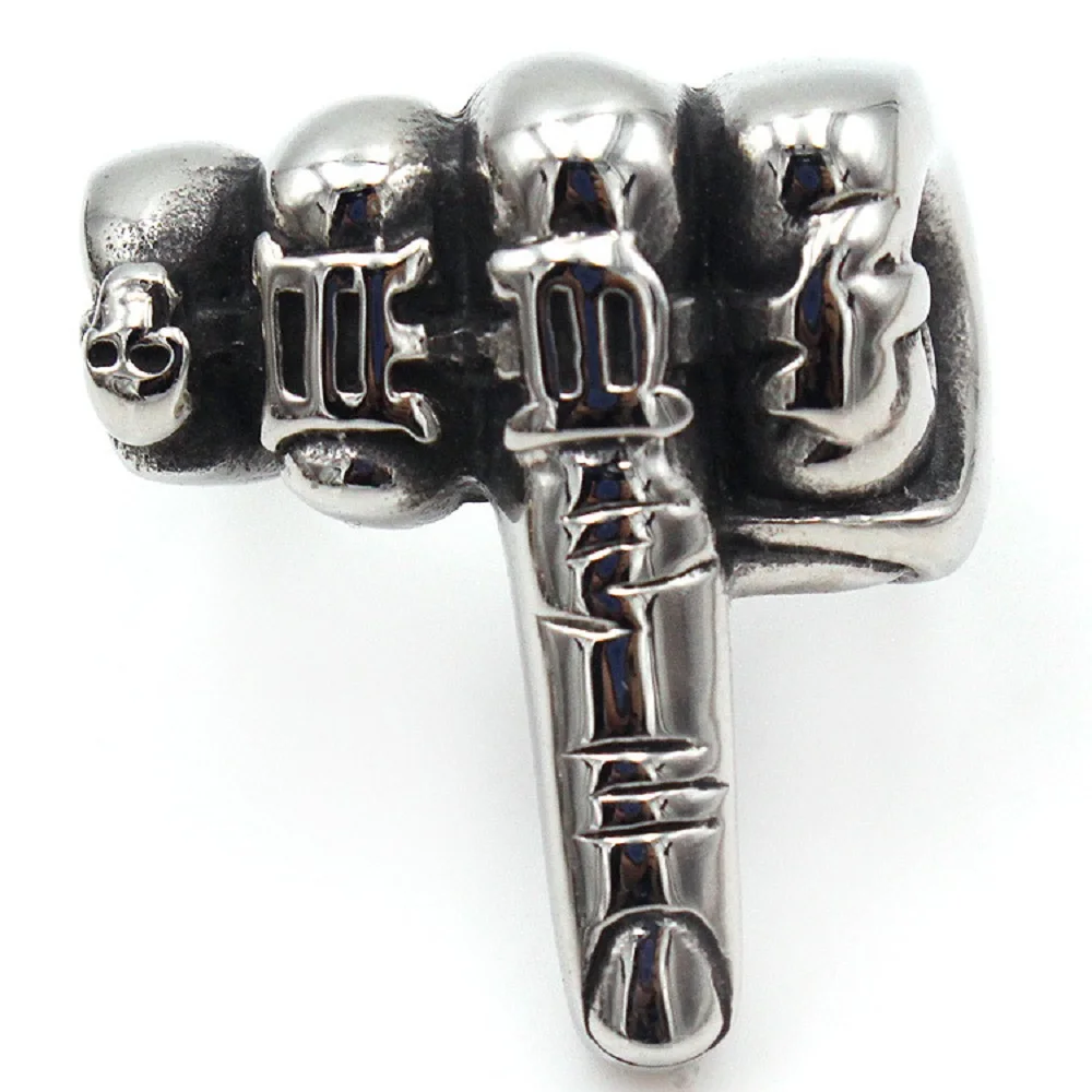 Ретро мужское кольцо Личность властная Экстраверты злой вертикальное для