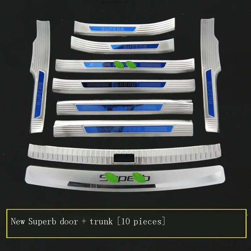 

Coche Araba Aksesuar Exterior Sticker Car Decoration Accessories Door Welcome Pedal 2018 FOR Skoda Kodiaq Octavia Superb