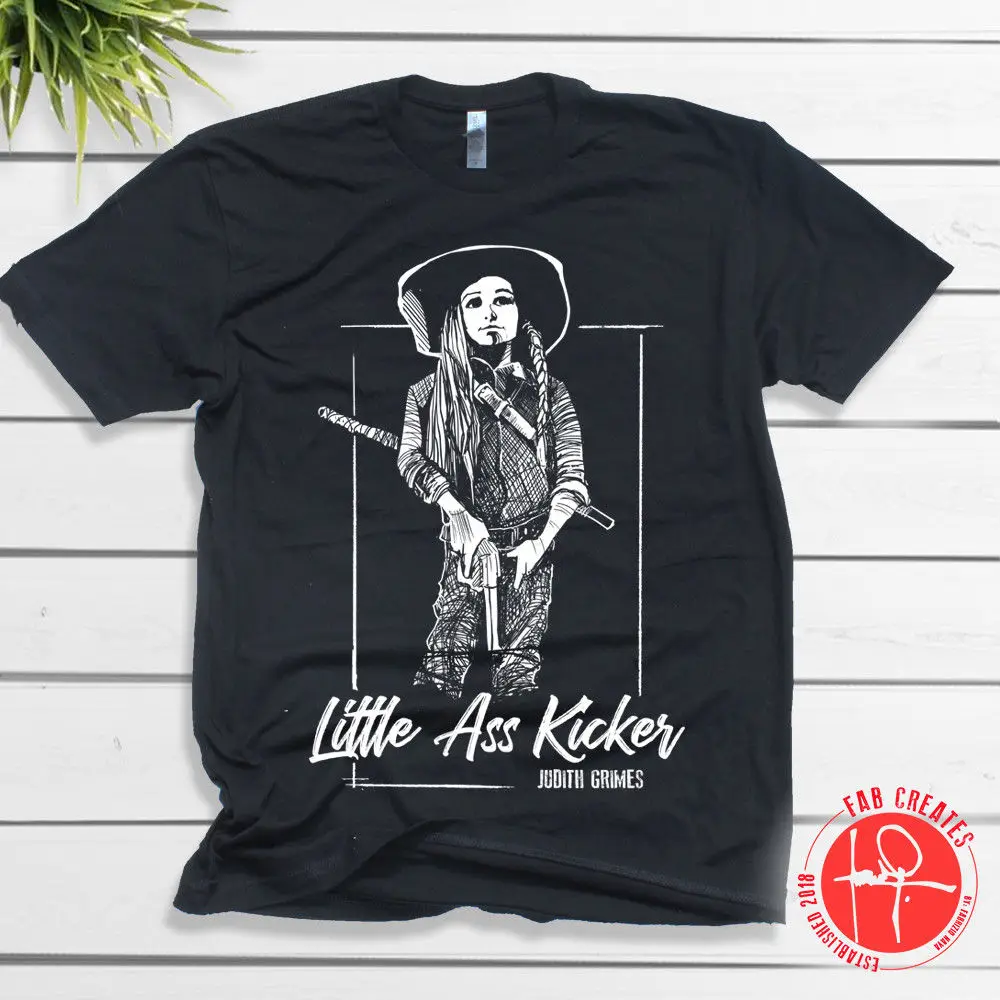 Новое поступление 2019 Мужская модная футболка Judith Grimes Little Ass Kicker The Walking Dead крутые