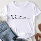 Женская футболка с рисунками из мультфильмов, кавайная футболка, Повседневная белая женская летняя футболка с коротким рукавом, уличная одежда, женские футболки