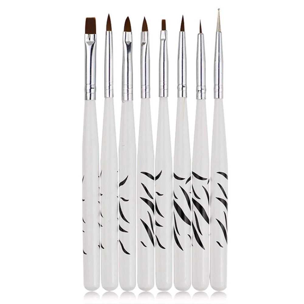 8 шт. цветочные лепестки прочный макияж портативный набор ручек для рисования лак