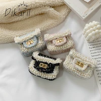 dikaril korean style women mini handbags tote cute girls princess messenger bag baby girl pearl party shoulder hand bags gift