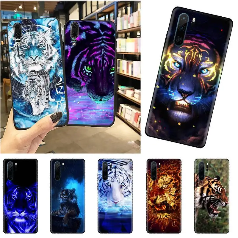 

Ferocious tiger fashion cool Phone Case For Huawei honor Mate mate P 10 9X 10i 20 30 40 y7 pro p smart 2019 lite