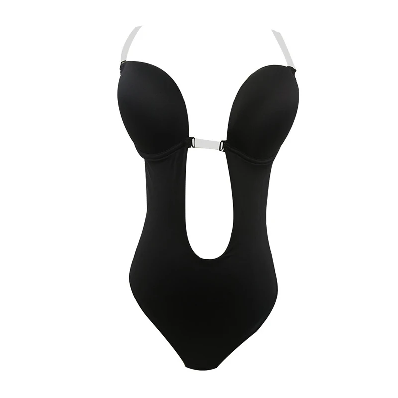 

С низким вырезом на спине невидимый бюстгальтер боди с имитацией обнаженного тела Бесшовные бюстгальтеры Body Shaper Нижнее белье Для женщин с г...