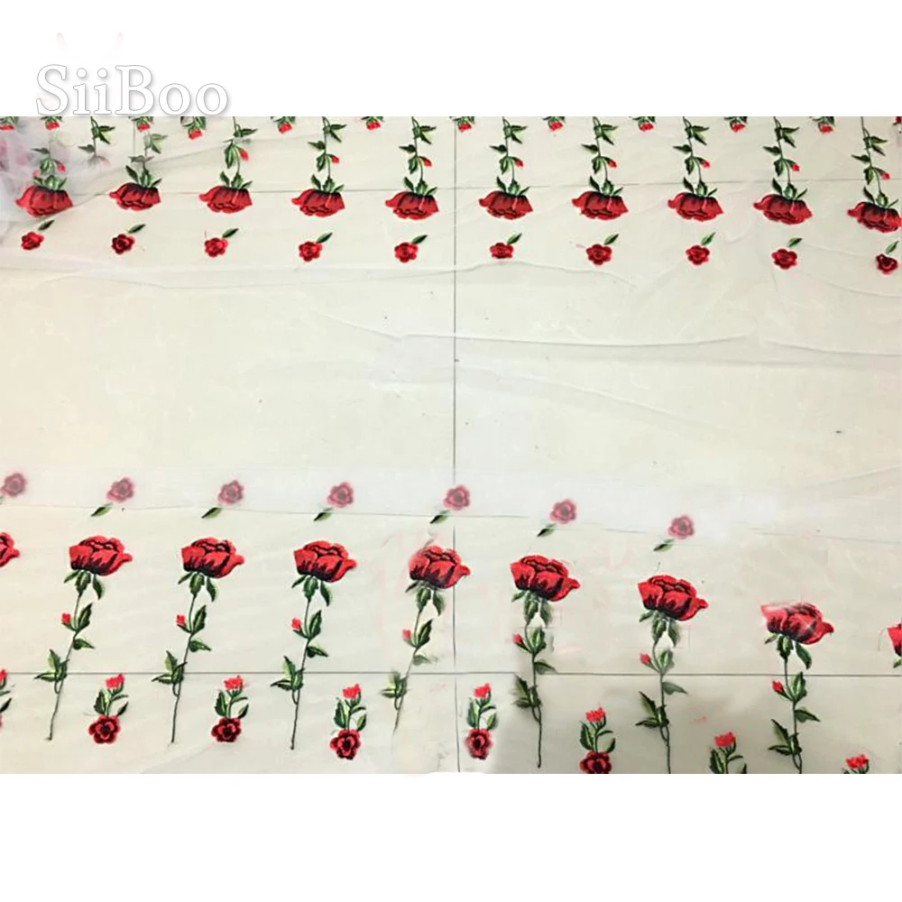 Черно-белая кружевная ткань с цветочной вышивкой для свадебной вечеринки