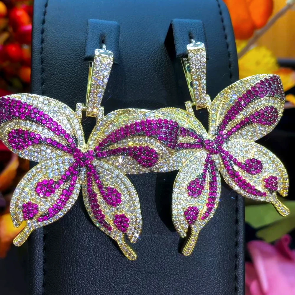 

Богемные высококачественные подвески-бабочки GODKI Jimbora для свадьбы Висячие серьги-подвески круги полые серьги для женщин