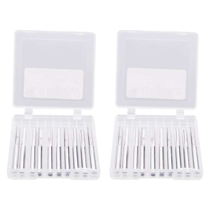 

20Pcs 2 Flute Cnc Router Bits 3.175Mm Straight Slot Tungsten Steel Milling Cutter for Wood Mdf Plastic