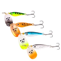 1 pcs 11g 15g 20g spinner spoon lures rotating metal fishing baits sequins jig hard baits tackle fishing accessories