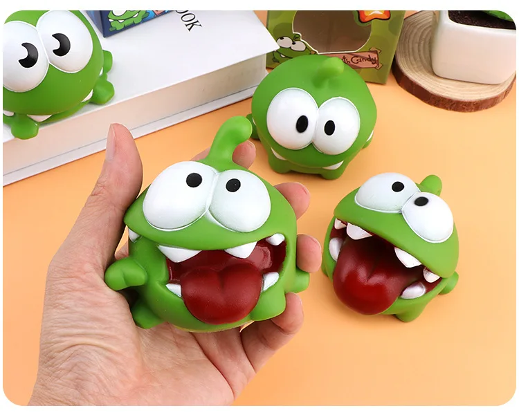 7 шт./лот см om nom Frog Cut The Rope экшн-Фигурки игрушки со звуком Новинка в коробке горячая