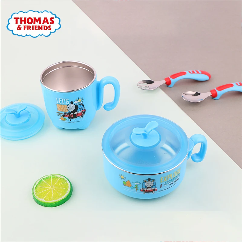 С принтом из мультфильма Томас и его друзья Детская посуда вилка ложка набор