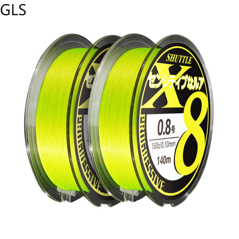 

2021 NEW 8 Strands Weave Japan Yellow Carp Fishing Line 15-70LB High Quality Multifilament Line Fishing Tackle