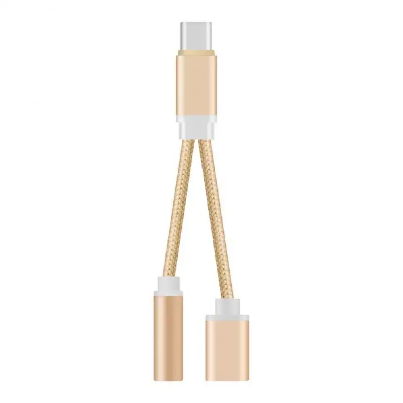 2 в 1 адаптер для наушников типа C к Aux зарядный кабель USB 3 5 мм передачи зарядное