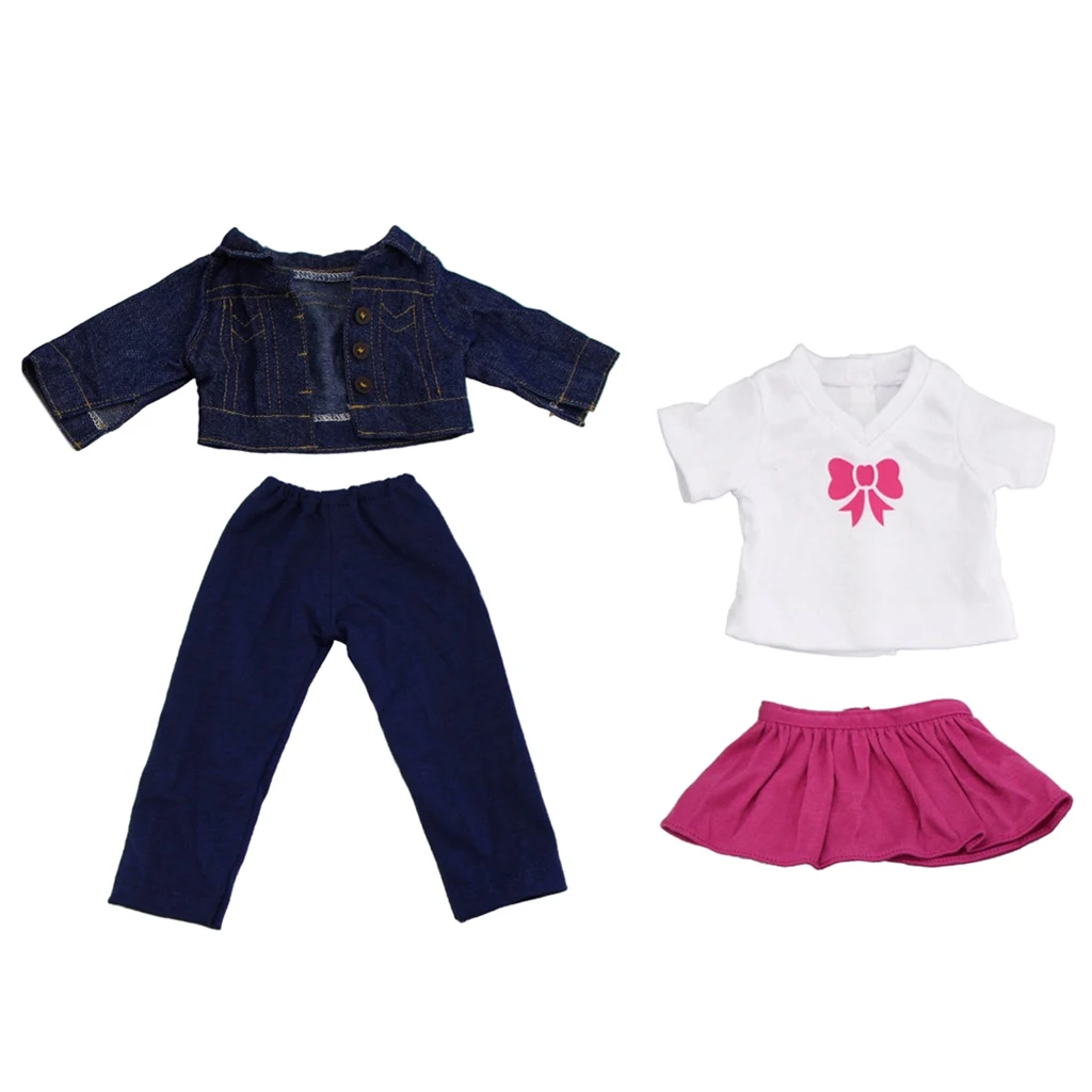 

Clothes For 18' Doll Jeans Jacket Dress Trouser