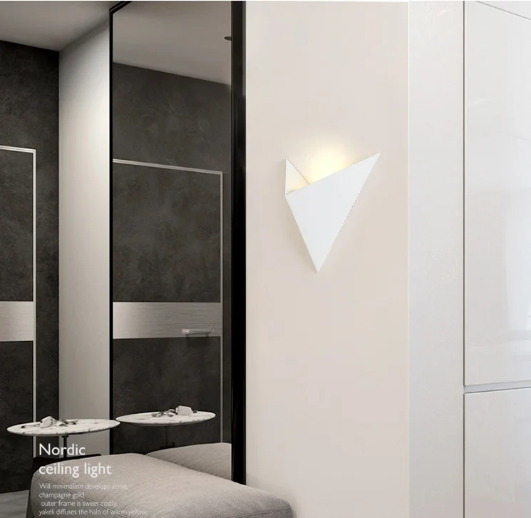 Креативный Железный художественный Специальный треугольный настенный