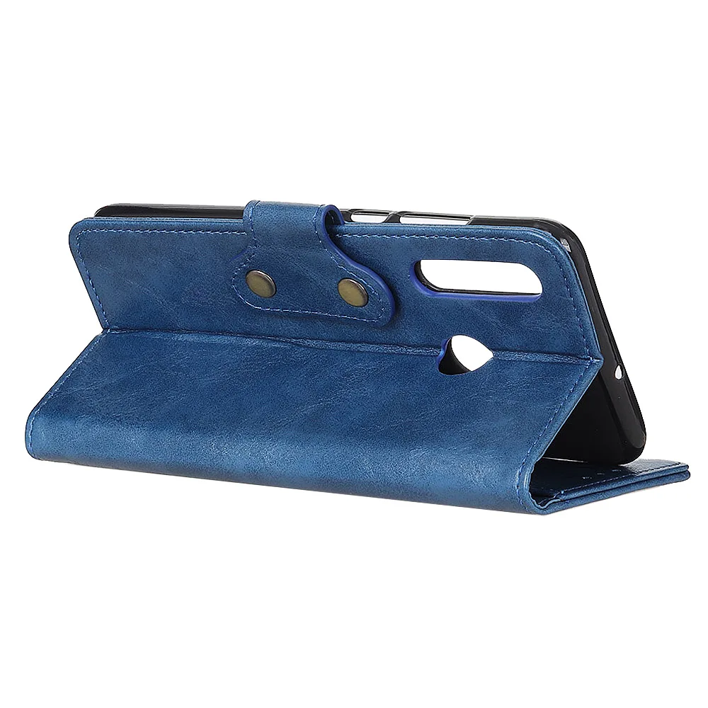 Для LG W30 Crazy Horse кожаный чехол для телефона с отделениями карт и пряжкой