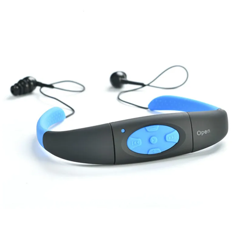 IPX8 водонепроницаемый 8 Гб подводный Спортивный MP3 музыкальный плеер с шейным