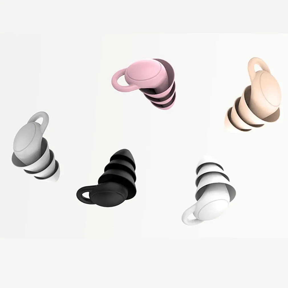 

Reusable Silicone Ear Plugs Waterproof Noise Reduction Earplugs for Sleeping Swimming Snoring Concerts