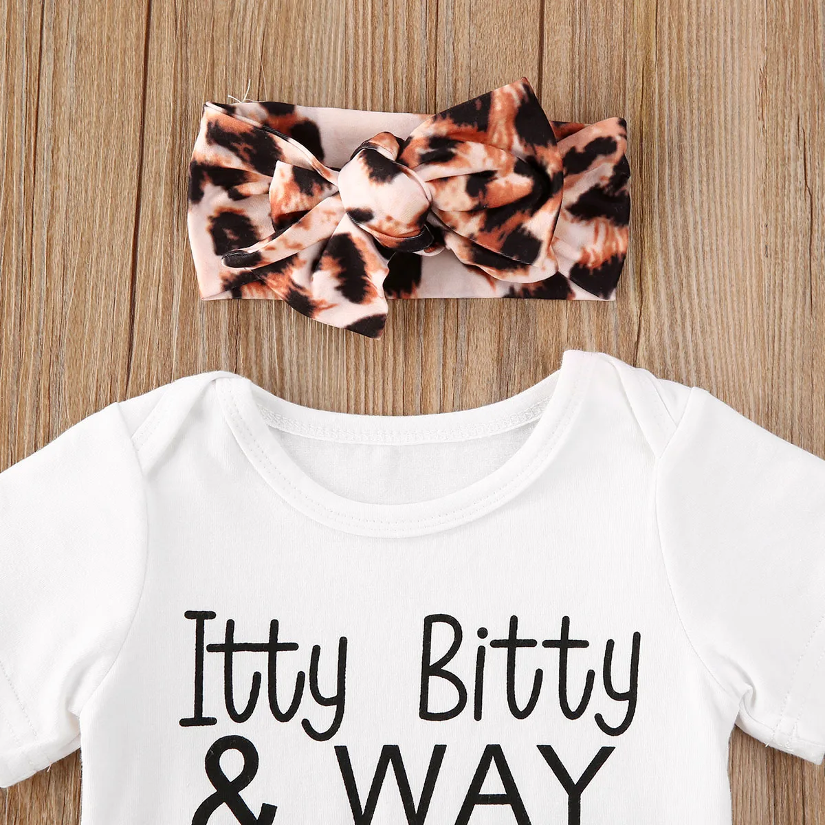 Летняя одежда для маленьких девочек комбинезон с оборками топы + леопардовые