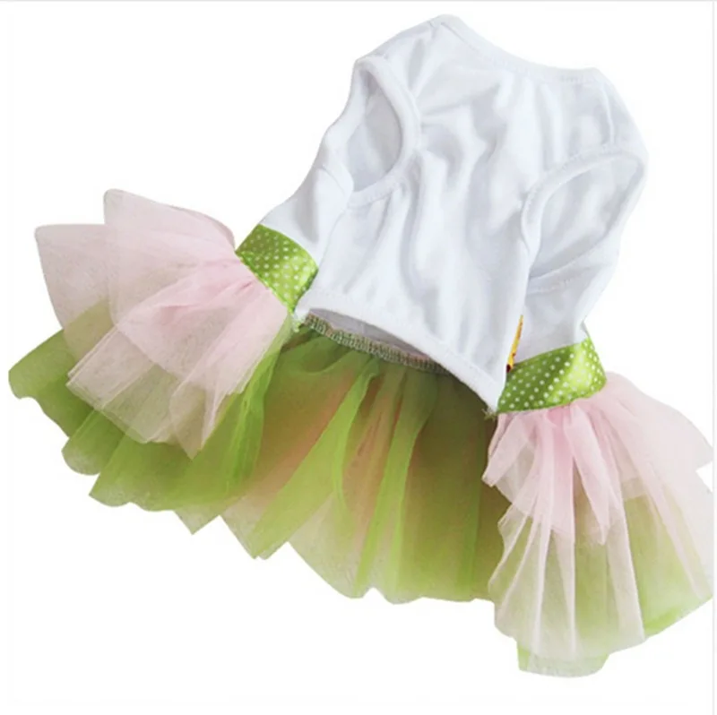 

Sun Flower Dog Clothes Sweety Princess Dress for Small Dogs Spring Autumn Summer Puppy Dog Princess Dress Vest Dress Colorful