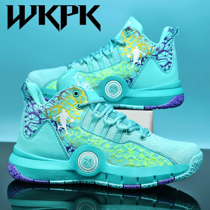 

WKPK Children Shoes Summer Breathable Kids Sneakers Non Slip Wear Resistant Boy Outdoor Basketball Booties Activity Supplies