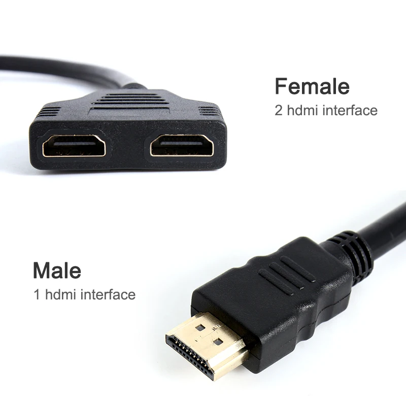 Переходник для кабеля штырь гнездо адаптер HDMI совместимый удлинитель провод