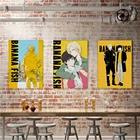 Японское аниме настенное украшение для комнаты домашний Декор Ретро цельный плакат принты Банановая рыба манга Холст Картина настенное искусство скандинавские картины