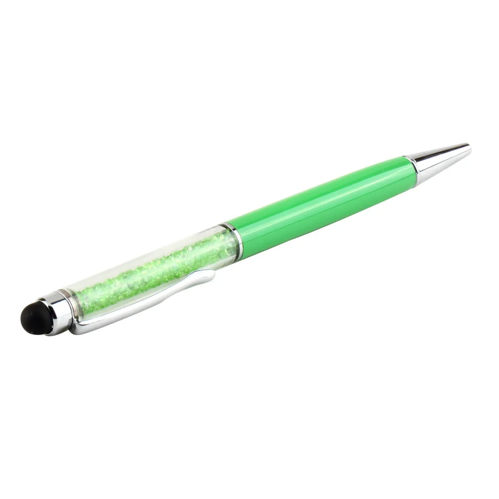 С украшением в виде кристаллов ручка стилус со стразами + Шариковая 2 1 емкостный