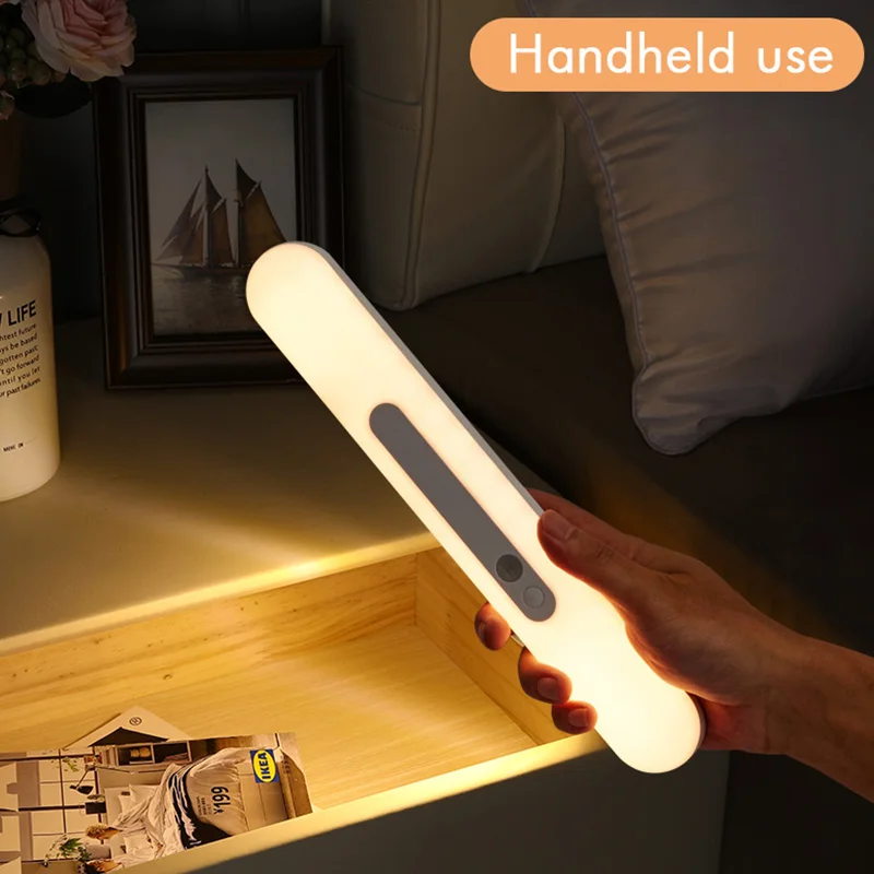 motion sensor led light usb rechargeable wardrobe lamp with sensor under cabinet light indoor toilet bedroom kitchen night light free global shipping