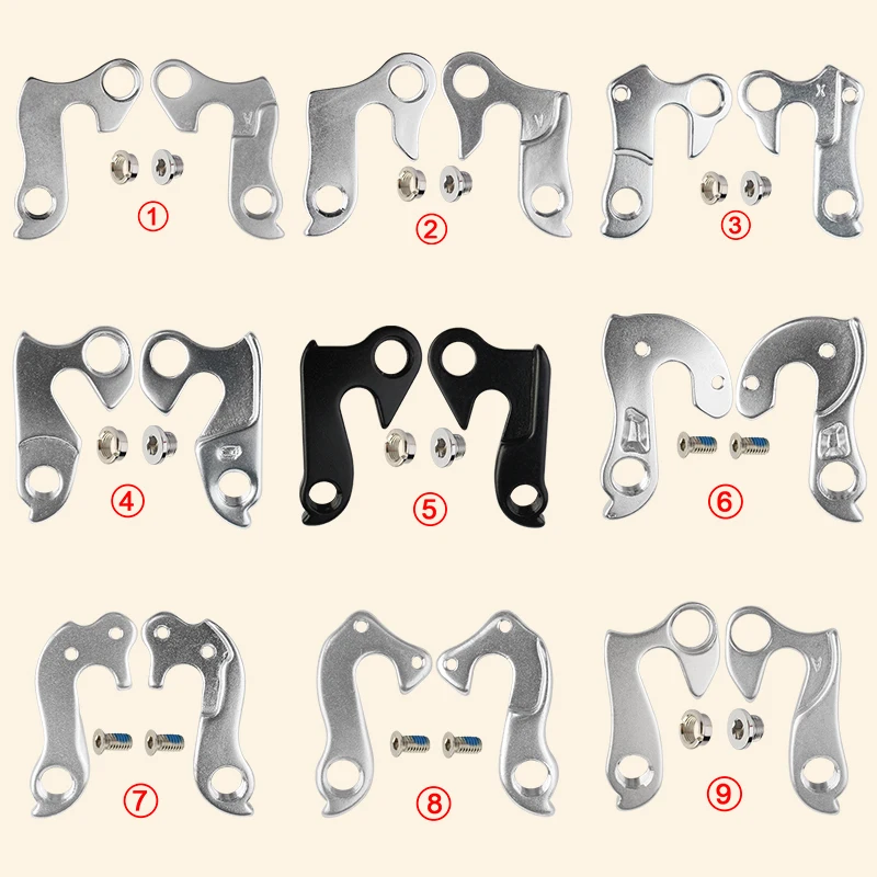 Универсальный Задний переключатель передач из сплава с номером 1 24|derailleur hanger|rear