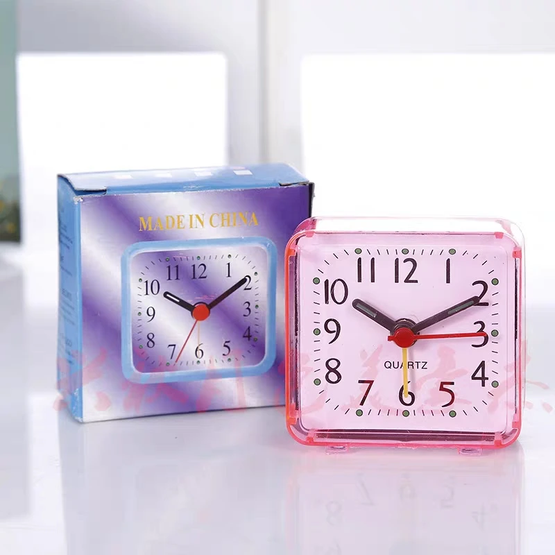 1 шт. квадратные маленькие настольные часы милые Креативные прикроватные мини