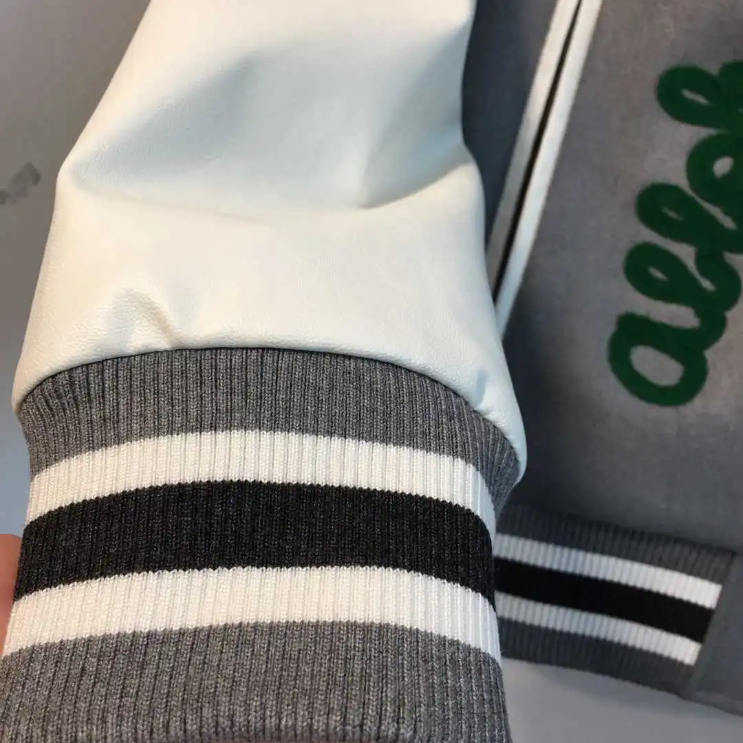 

Jacket Men's 2021 Autumn And Winter New Woolen Fabric Embroidery Craft Stitching Baseball Uniform High Street Style