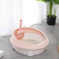 cat litter box cat litter basin splash proof and deodorization cat dung basin pet cat toilet clean basin toilet training kit box
