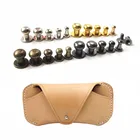 Ручка из металлического сплава, винтовые заклепки-гвоздики сделай сам для кожаного ремня и браслета, круглые шпильки с головой монаха, декоративные застежки для ногтей, 30 комплектов, 4-12 мм