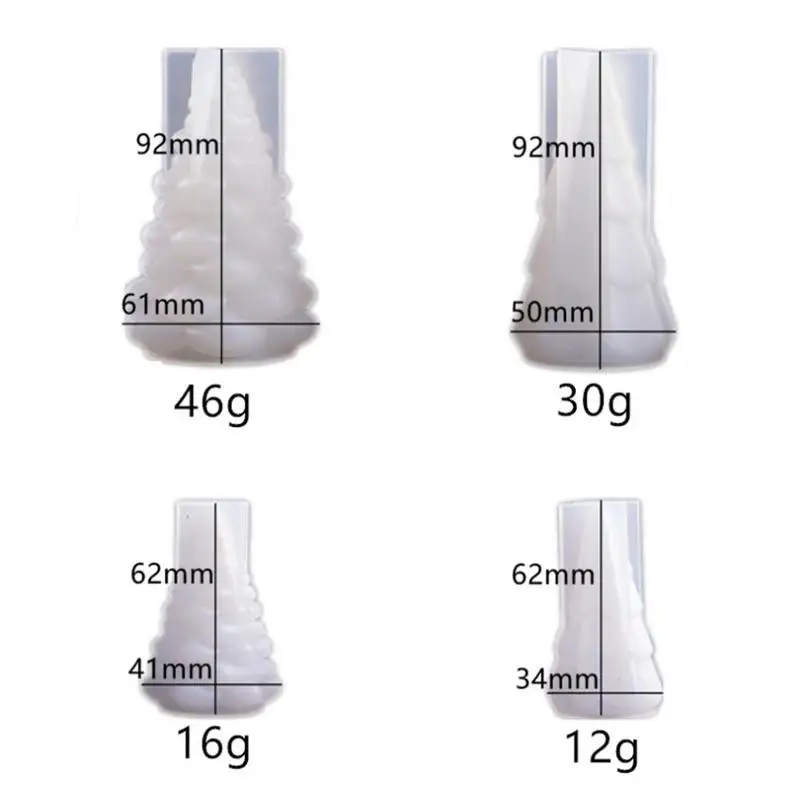 

Large Christmas tree hand-made mold silicone resin Christmas epoxy silicone mirror crystal light decoration night DIY mold E9W0