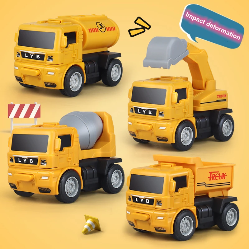 

Transformation Robot Toys for Children Excavator Trucks Kids Gift Firefighting Truck Deformation Robots Toys for Boys